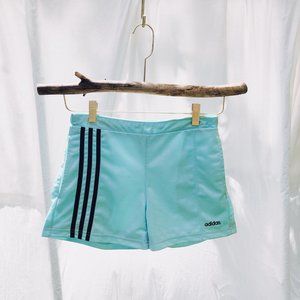 Vintage adidas blue mini shorts